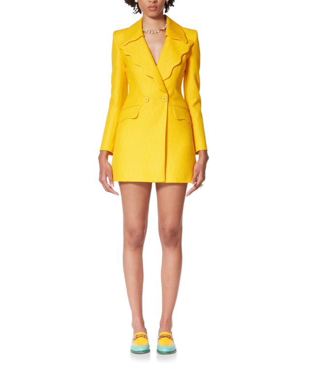 Casablanca Yellow Wave Dress– Casablanca
