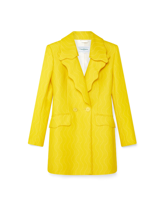 casablanca Yellow Wave Dress– Casablanca