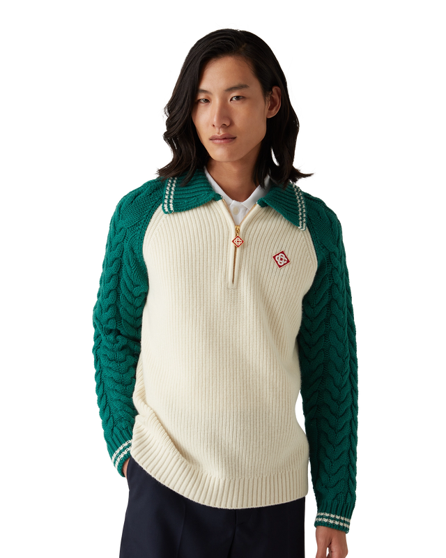 Casablanca Cashmere Cable Knit Jumper | Casablanca Paris