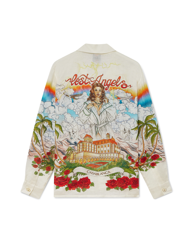 casablanca Chateau Long Sleeve Linen Shirt | Casablanca Paris