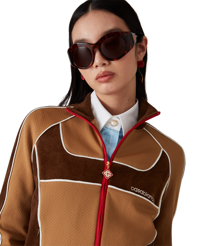 Casablanca Chenille Panelled Track Jacket | Casablanca Paris