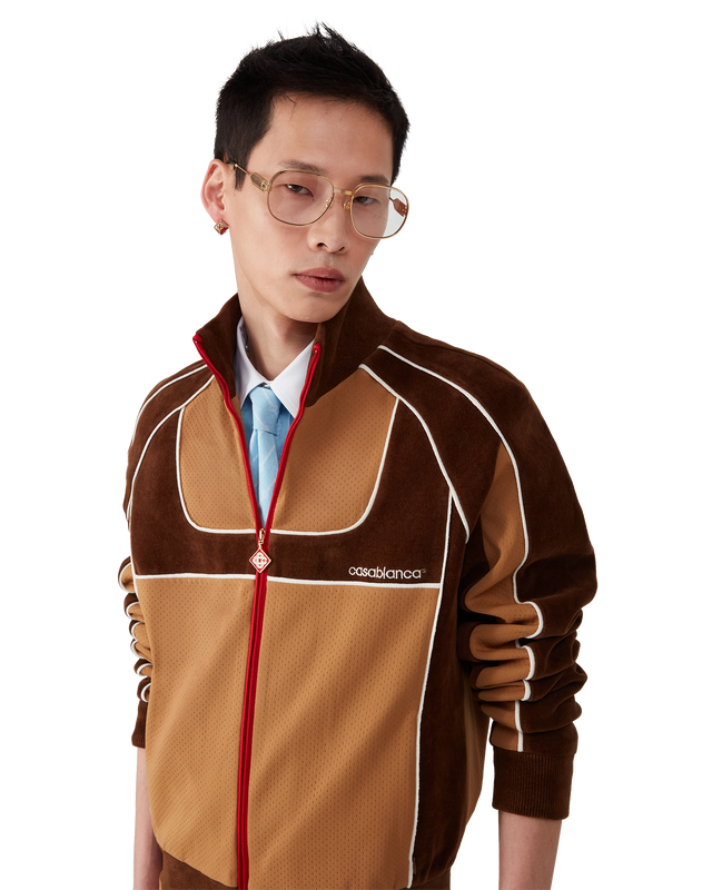 Casablanca Chenille Panelled Track Jacket | Casablanca Paris