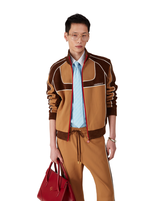 Casablanca Chenille Panelled Track Jacket | Casablanca Paris