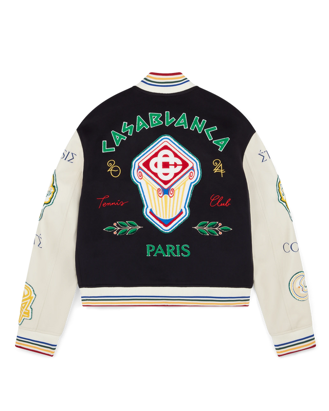 Casablanca Chenille Patchwork Bomber Jacket | Casablanca Paris
