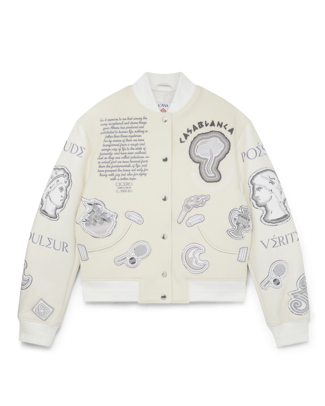 casablanca Chenille Patchwork Bomber Jacket | Casablanca Paris