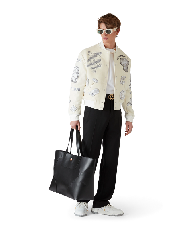 Casablanca Chenille Patchwork Bomber Jacket | Casablanca Paris