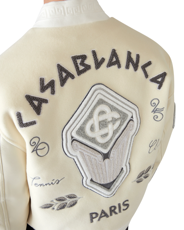 Casablanca Chenille Patchwork Bomber Jacket | Casablanca Paris