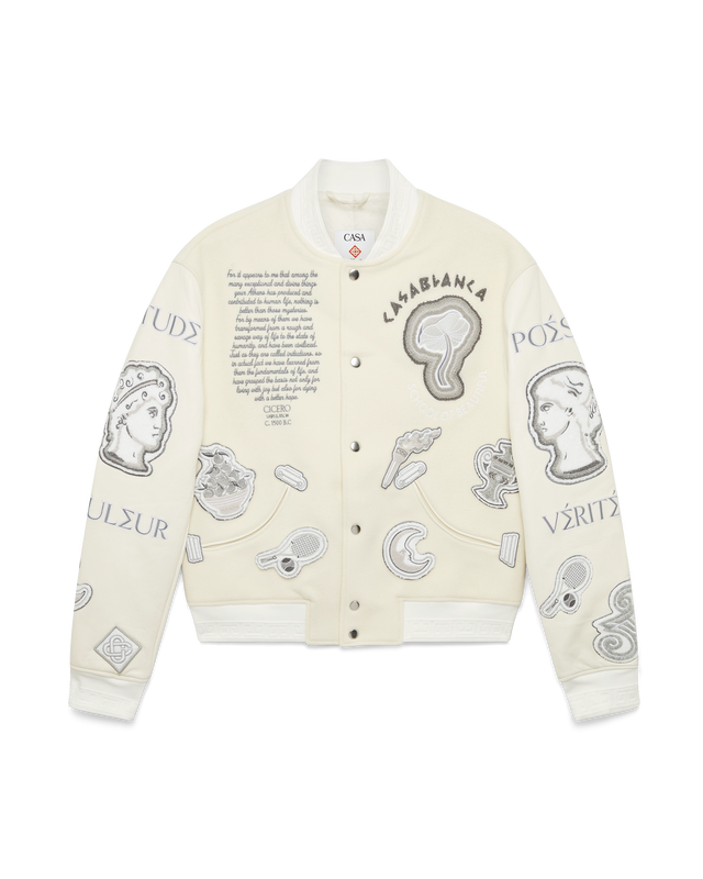 casablanca Chenille Patchwork Bomber Jacket | Casablanca Paris