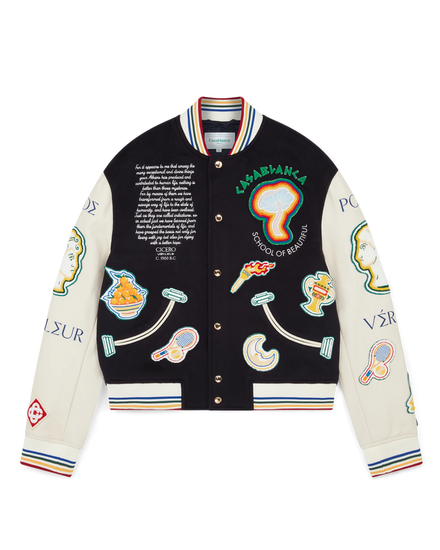 casablanca Chenille Patchwork Bomber Jacket | Casablanca Paris