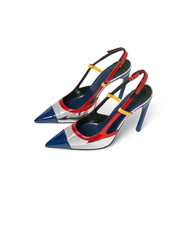 casablanca Chrome Arch Slingback Pump | Casablanca Paris