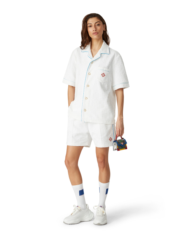 Casablanca Chrome Laurel Micro Jeanne Bag | Casablanca Paris