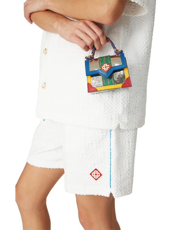 Casablanca Chrome Laurel Micro Jeanne Bag | Casablanca Paris