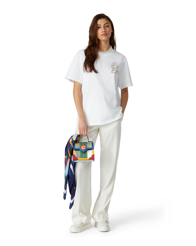 Casablanca Chrome Laurel Mini Jeanne Bag | Casablanca Paris