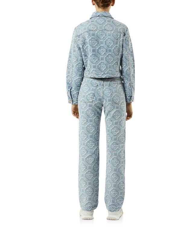 Casablanca Classic Monogram Bleached Denim Pant– Casablanca