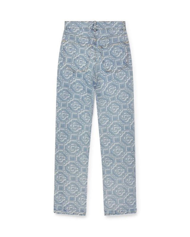 Casablanca Classic Monogram Bleached Denim Pant– Casablanca