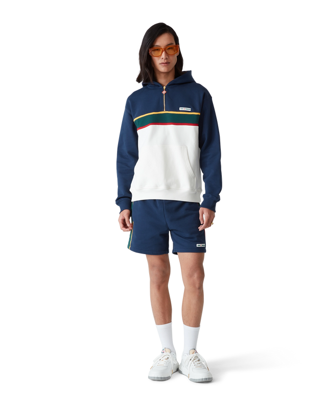 Casablanca Colourblock Quarter Zip Hooded Sweatshirt– Casablanca