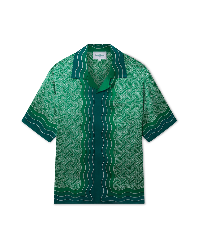 casablanca Column Monogram Silk Shirt | Casablanca Paris