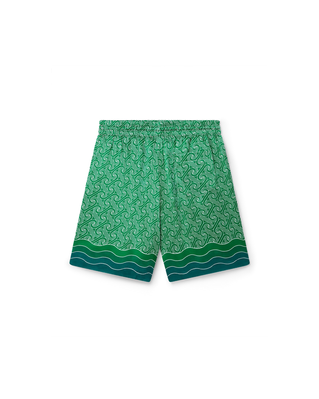 Casablanca Column Monogram Silk Shorts | Casablanca Paris