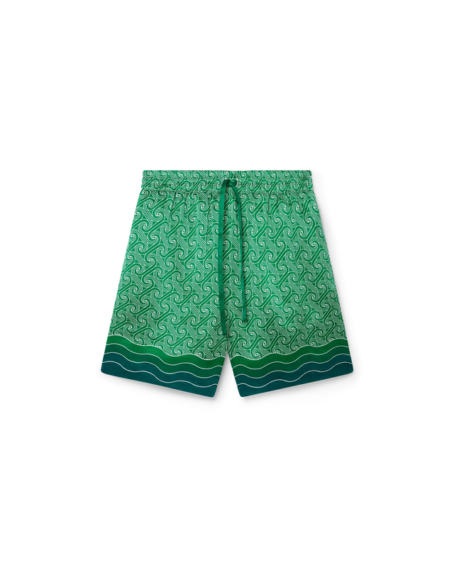 casablanca Column Monogram Silk Shorts | Casablanca Paris