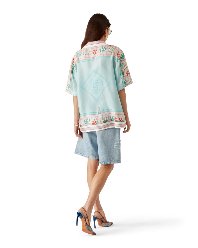 Casablanca Copacabana Short-Sleeve Silk Shirt– Casablanca