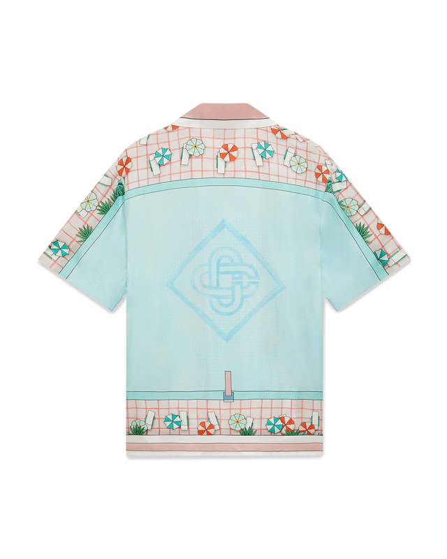 casablanca Copacabana Short-Sleeve Silk Shirt– Casablanca