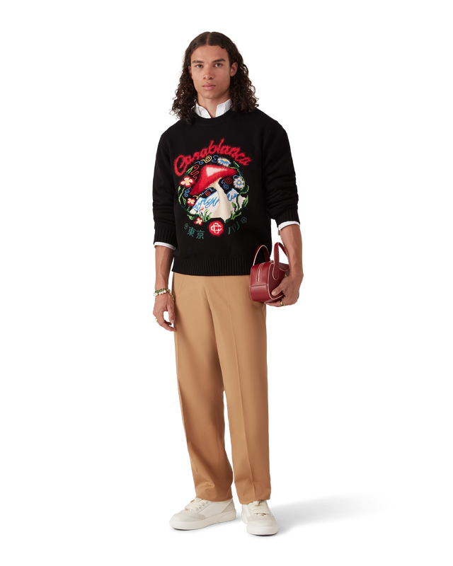 Casablanca Cotton Embroidered Mushroom Jumper– Casablanca