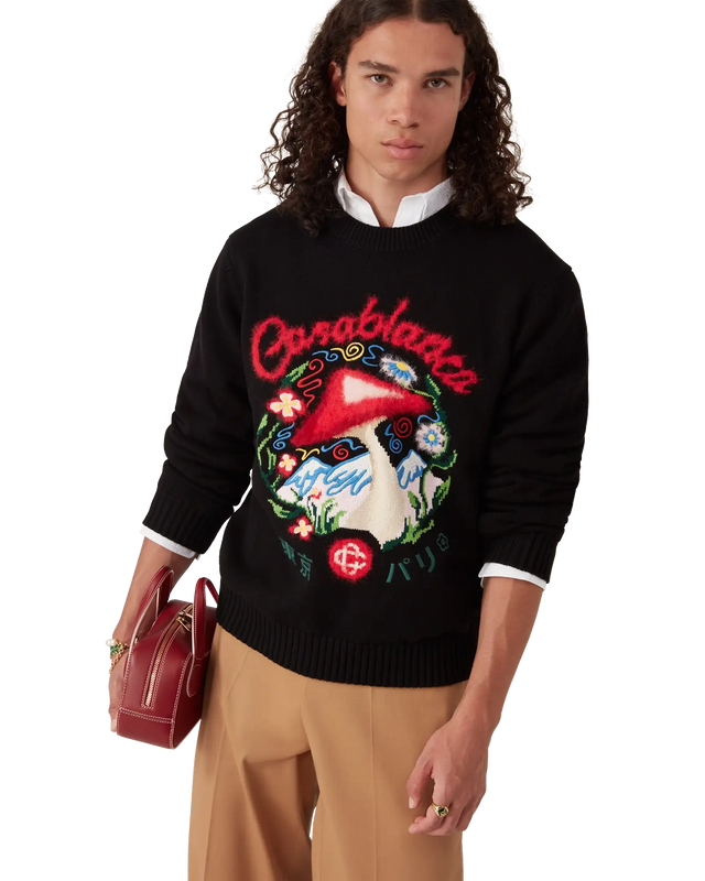 Casablanca Cotton Embroidered Mushroom Jumper– Casablanca