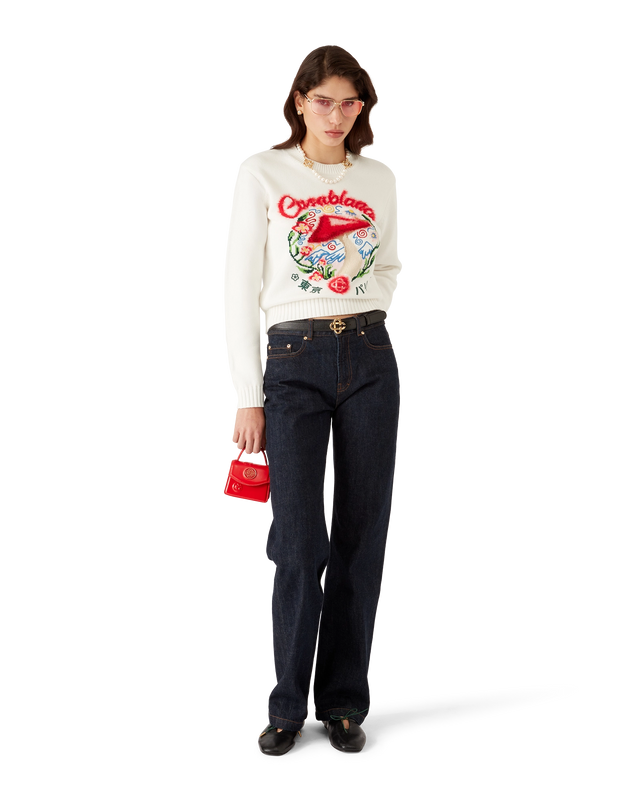 Casablanca Cotton Embroidered Mushroom Jumper– Casablanca