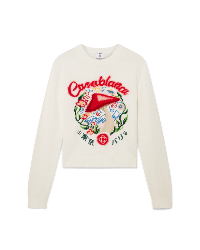 casablanca Cotton Embroidered Mushroom Jumper– Casablanca