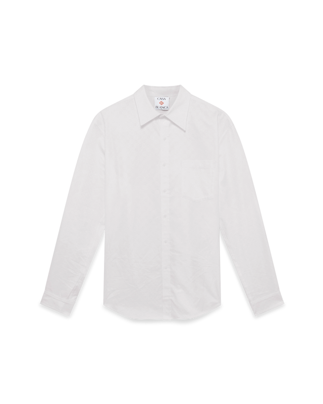 casablanca Cotton Monogram Jacquard Oxford Shirt– Casablanca