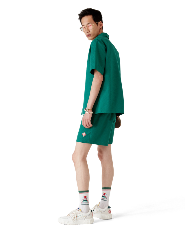 Casablanca Cotton Monogram Jacquard Shorts– Casablanca