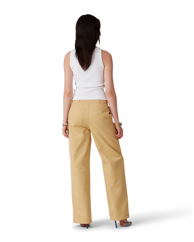 Casablanca Cotton Monogram Jacquard Trousers– Casablanca