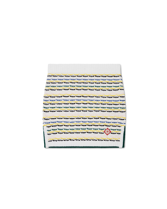 casablanca Cotton Tuck Stitch Knit Mini Skirt– Casablanca