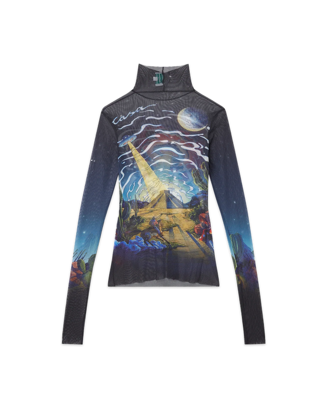 Casablanca Cowboy De L'Espace Mesh Top | Casablanca Paris