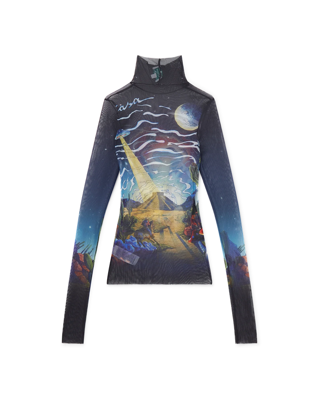 Casablanca Cowboy De L'Espace Mesh Top | Casablanca Paris