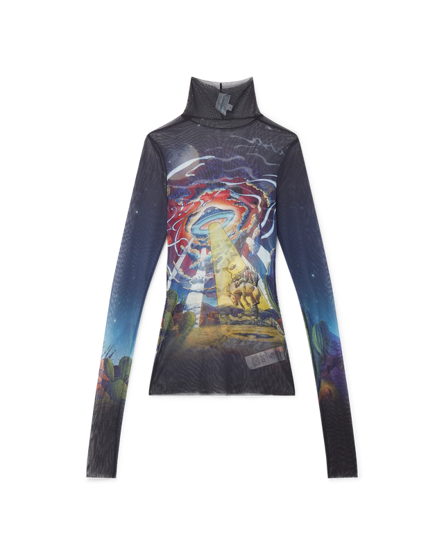 casablanca Cowboy De L'Espace Mesh Top | Casablanca Paris