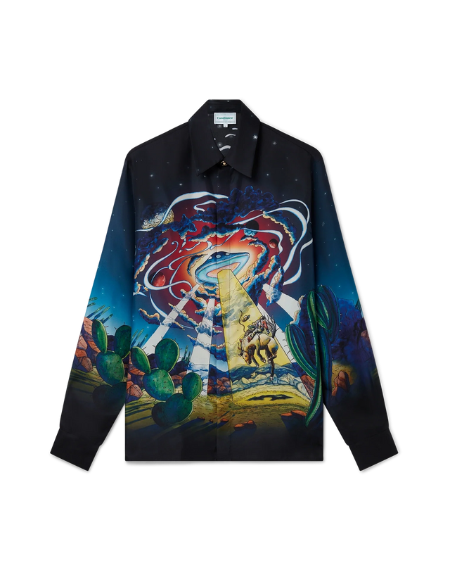 casablanca Cowboy De L'Espace Silk Shirt | Casablanca Paris