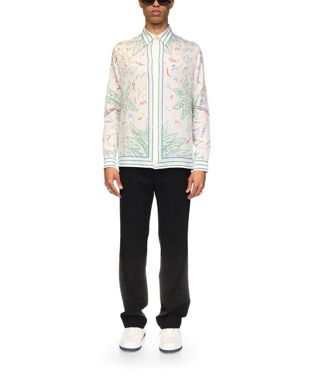 Casablanca Crayon Tennis Club Silk Shirt | Casablanca Paris