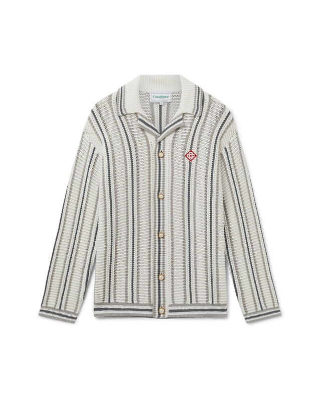 casablanca Crochet Long Sleeve Shirt | Casablanca Paris