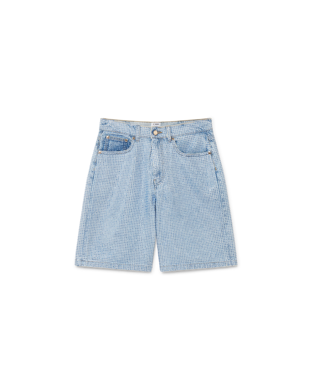 casablanca Crystal Embellished Denim Shorts | Casablanca Paris