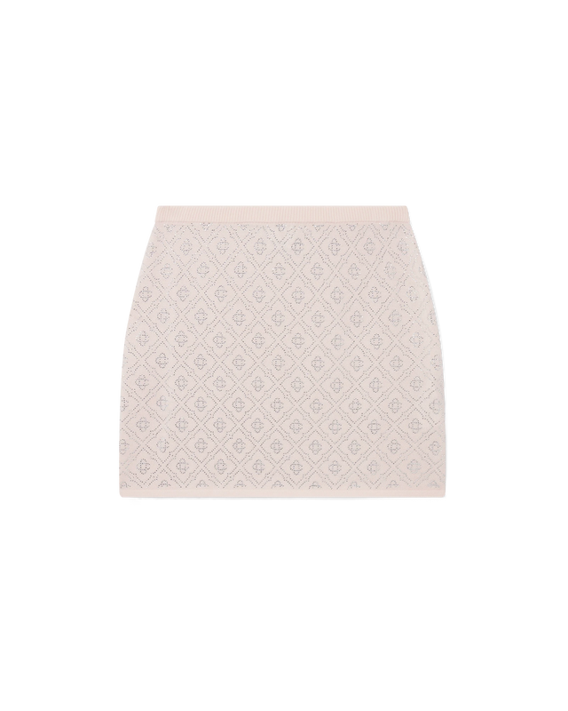 casablanca Crystal Monogram Knit Mini Skirt | Casablanca Paris