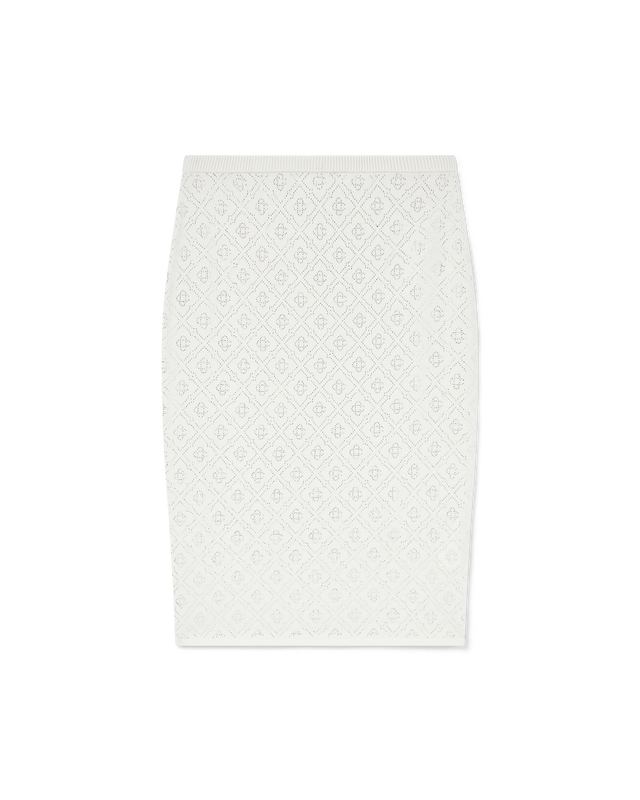 casablanca Crystal Monogram Knit Skirt | Casablanca Paris
