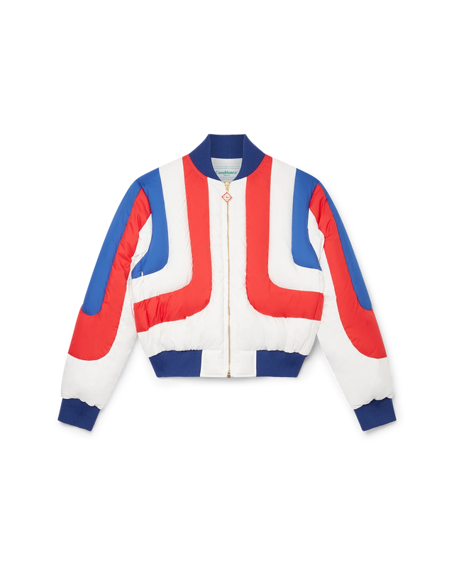 casablanca Curve Panel Puffer Bomber Jacket | Casablanca Paris