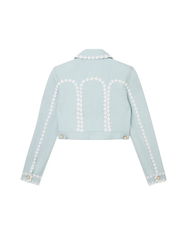 Casablanca Cut Out Arch Denim Jacket | Casablanca Paris