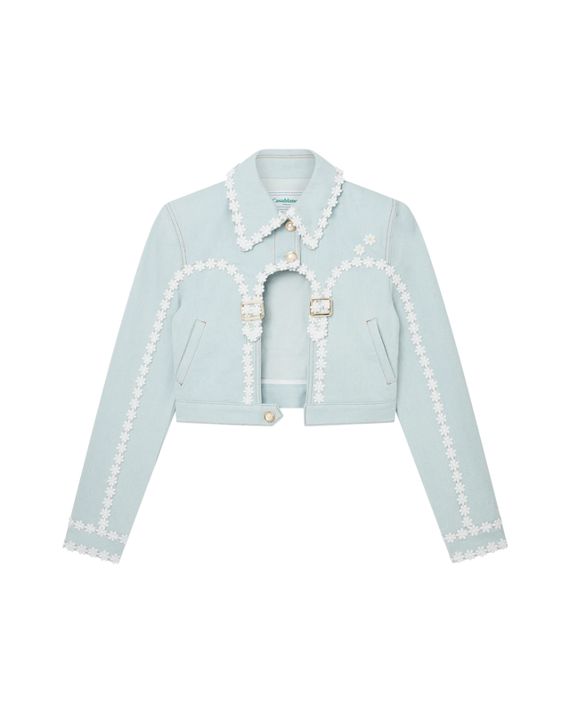 casablanca Cut Out Arch Denim Jacket | Casablanca Paris