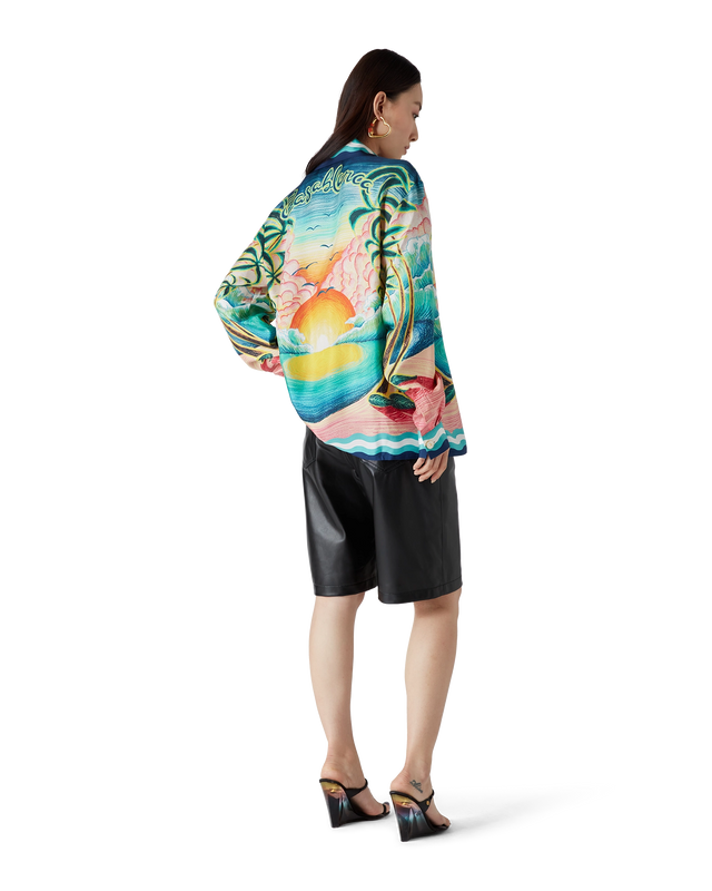 Casablanca Danse De La Mer Long-Sleeve Silk Shirt– Casablanca