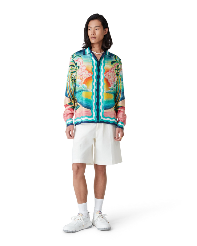 Casablanca Danse De La Mer Long Sleeve Silk Shirt | Casablanca Paris