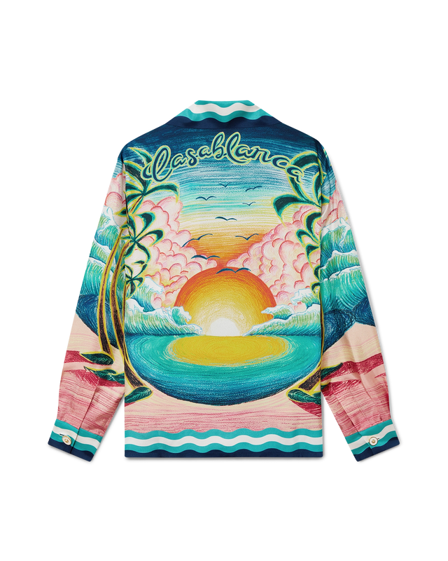 casablanca Danse De La Mer Long-Sleeve Silk Shirt– Casablanca