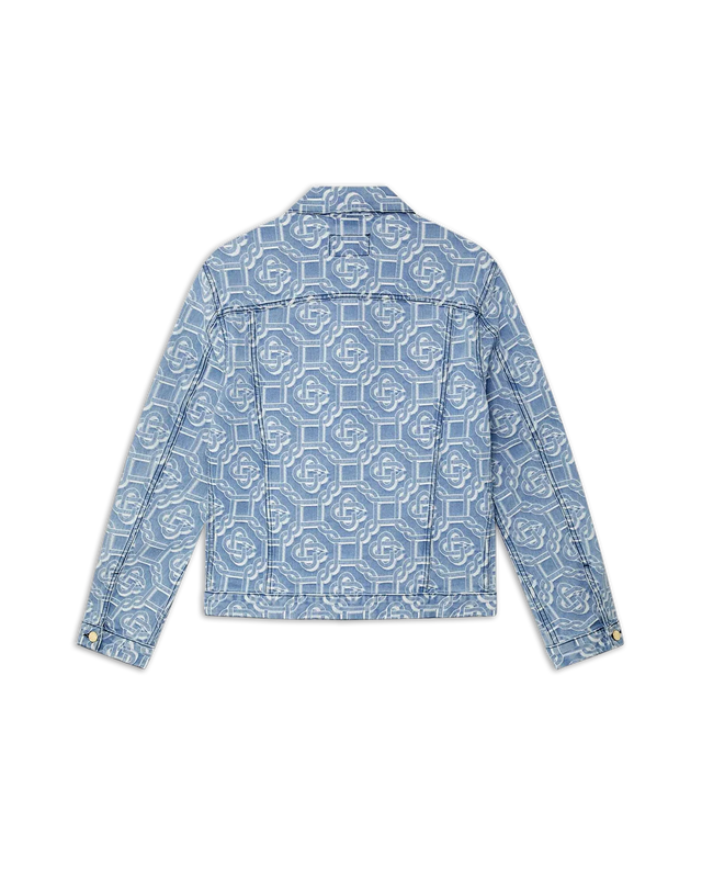 Casablanca Denim Bleached Monogram Jacket | Casablanca Paris