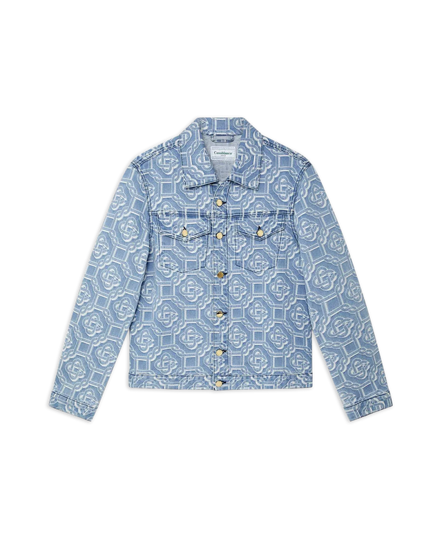 casablanca Denim Bleached Monogram Jacket | Casablanca Paris